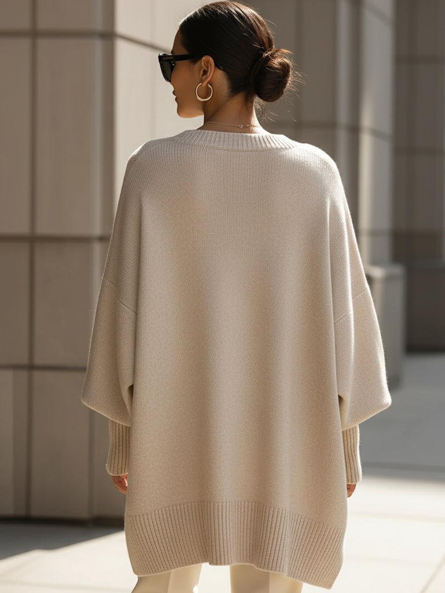 Women’s Asymmetrical Cozy Oversized Sweater