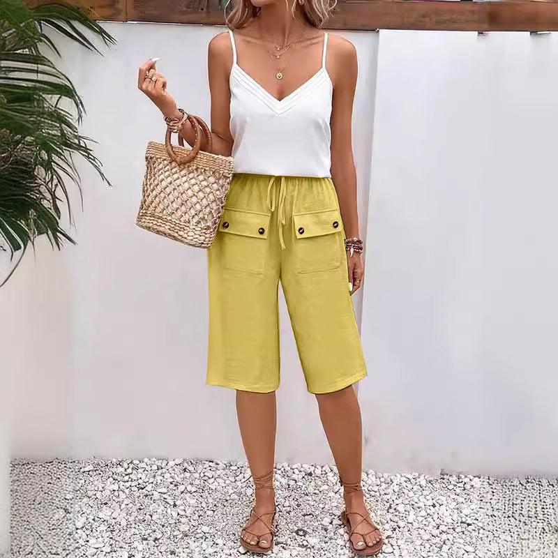 Noria - Pocket Button Shorts