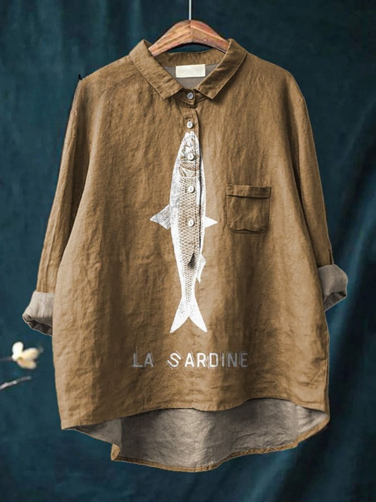 Sabine - Printed La Sardine Blouse