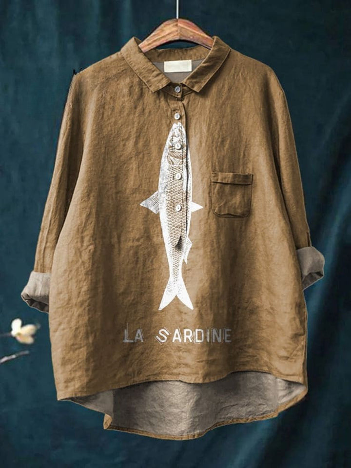 Sabine - Printed La Sardine Blouse