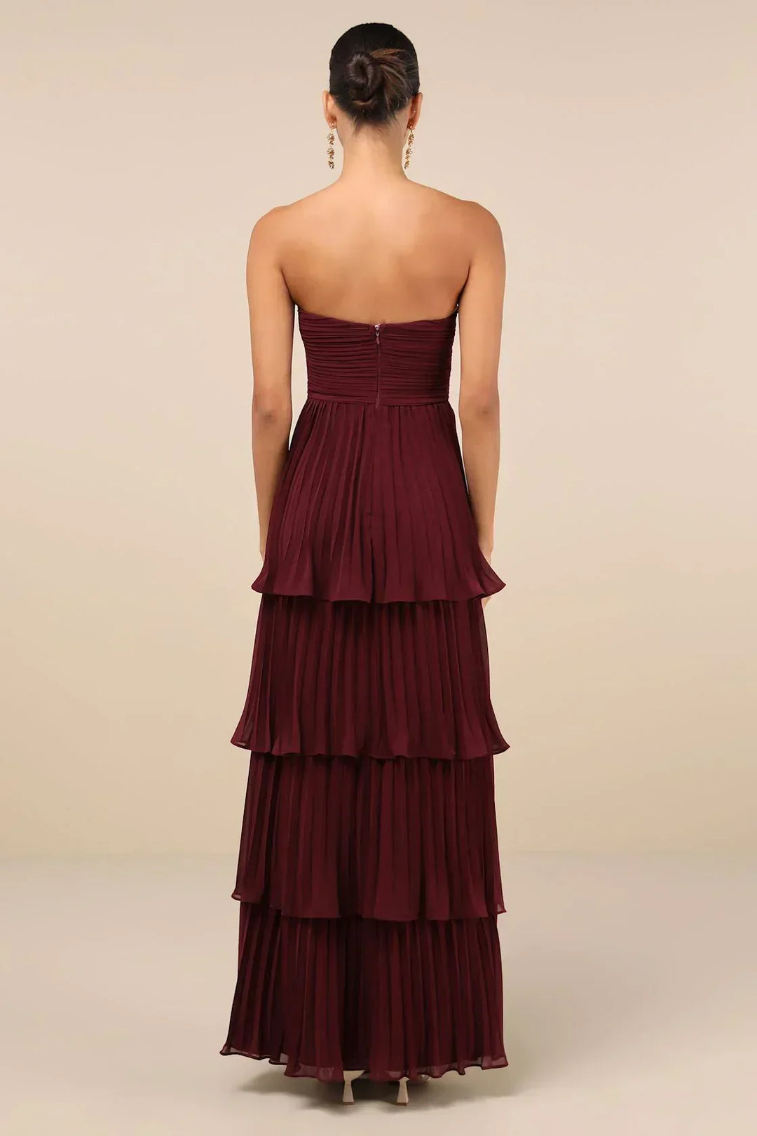 Celesty – Ruffled Pleated Dress