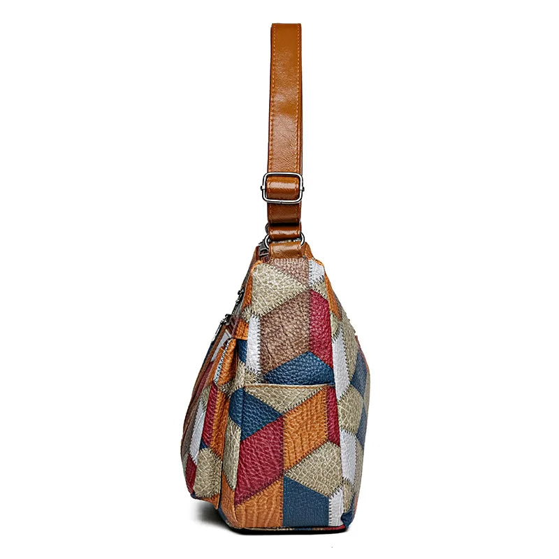 Maribel - Patchwork Shoulder Bag