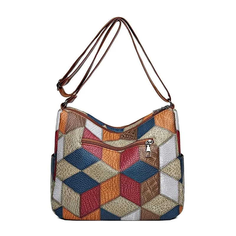 Maribel - Patchwork Shoulder Bag