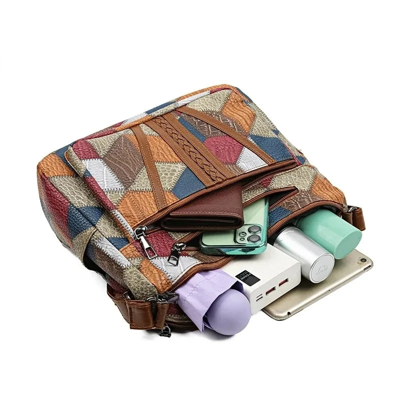 Maribel - Patchwork Shoulder Bag