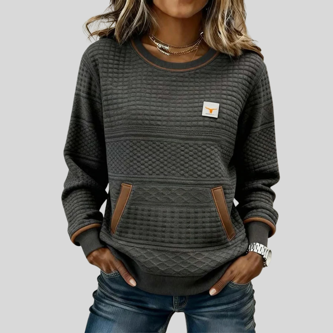 Women’s Colorblock Crew Neck Sweatshirt