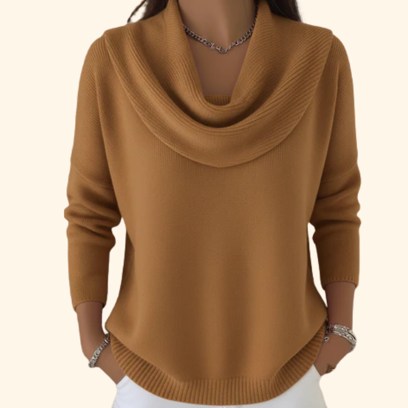 Rosella - Draped Collar Sweater