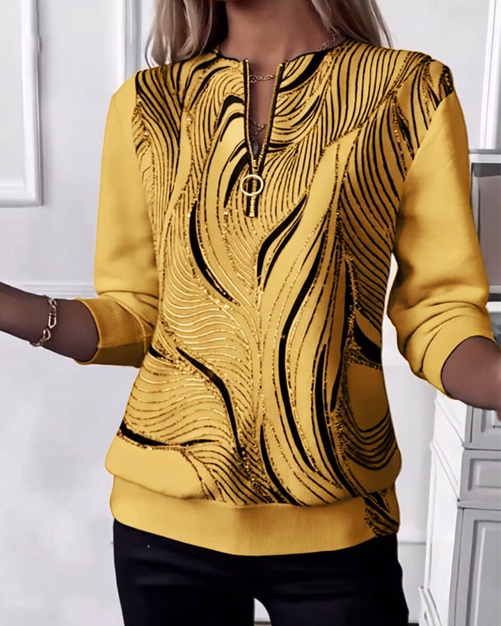 Alicia - Elegant Abstract Long Sleeve