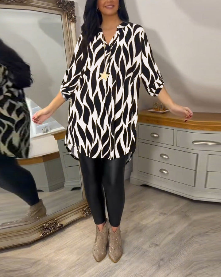 Fiora - Modern Patterned Top