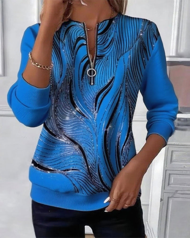 Alicia - Elegant Abstract Long Sleeve