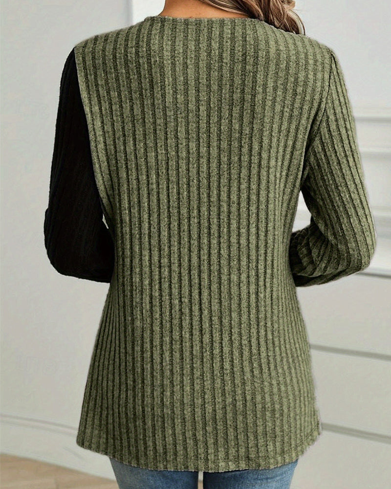 Mandy - Classic Contrast Long Sleeve