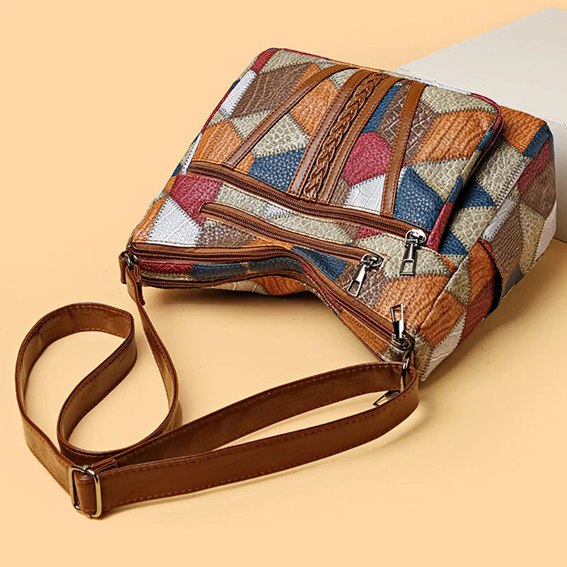 Maribel - Patchwork Shoulder Bag