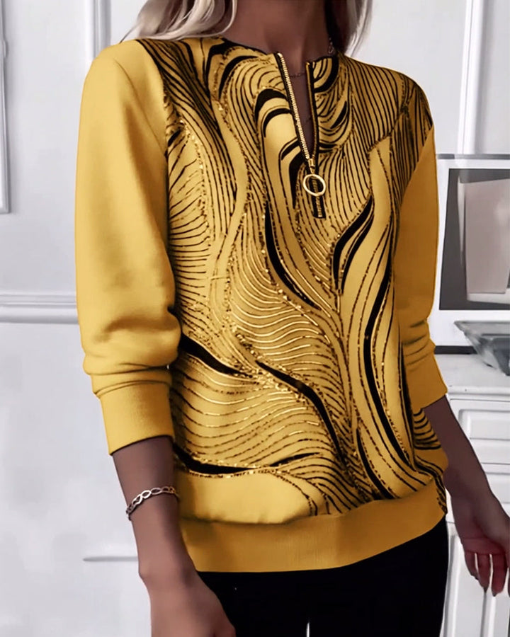 Alicia - Elegant Abstract Long Sleeve