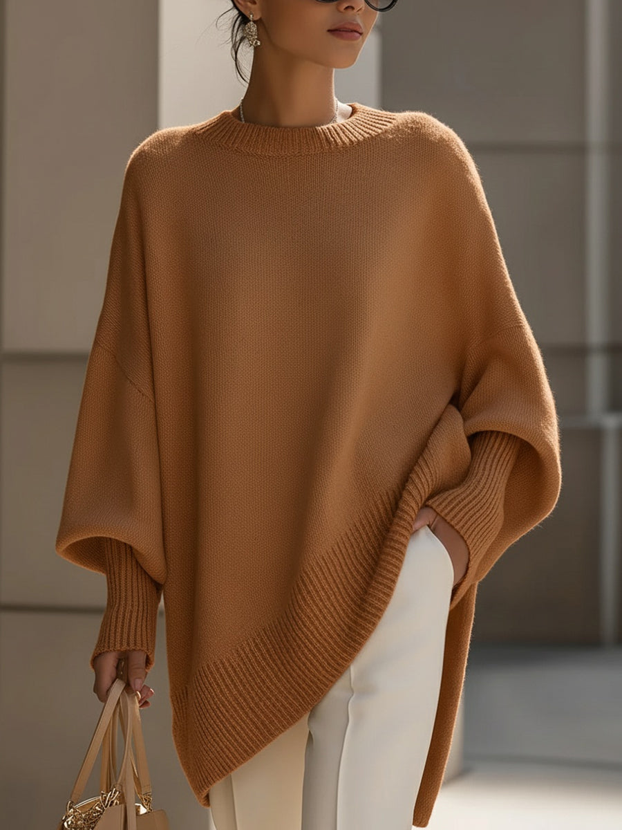 Women’s Asymmetrical Cozy Oversized Sweater