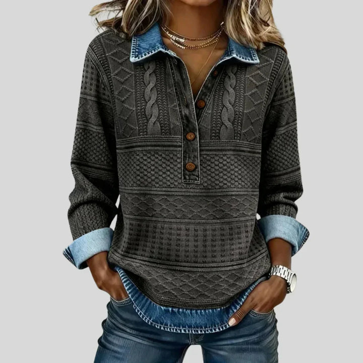 Women’s Classic Collared Knit Sweater
