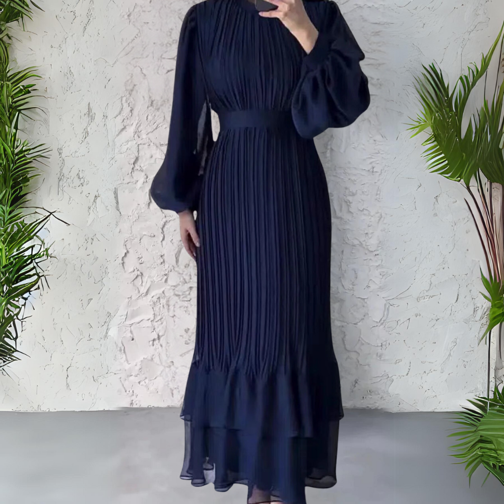 Hazel - Pleated Elegant Dress