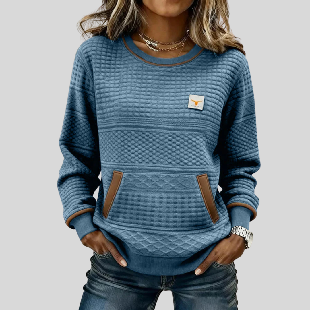 Women’s Colorblock Crew Neck Sweatshirt