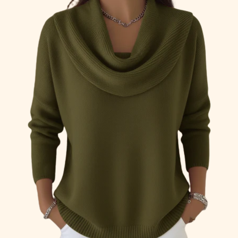 Rosella - Draped Collar Sweater