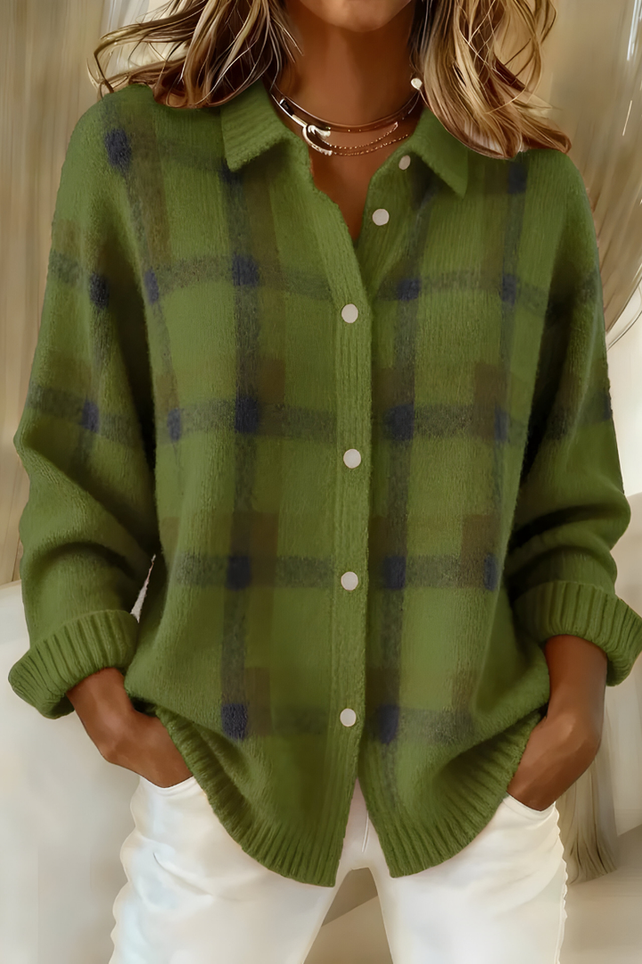 Women’s Classic Plaid Cardigan