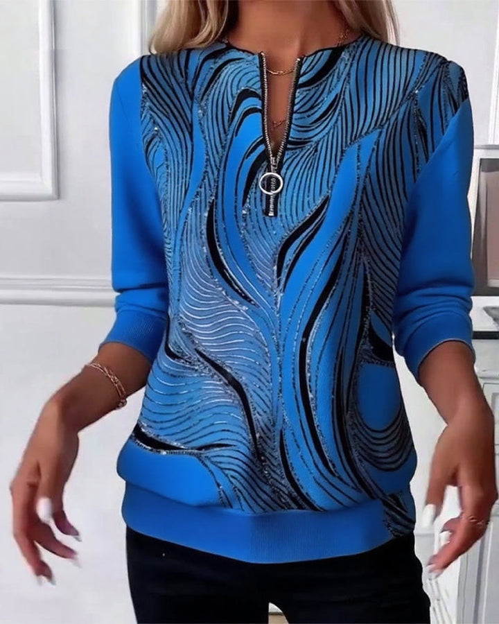 Alicia - Elegant Abstract Long Sleeve