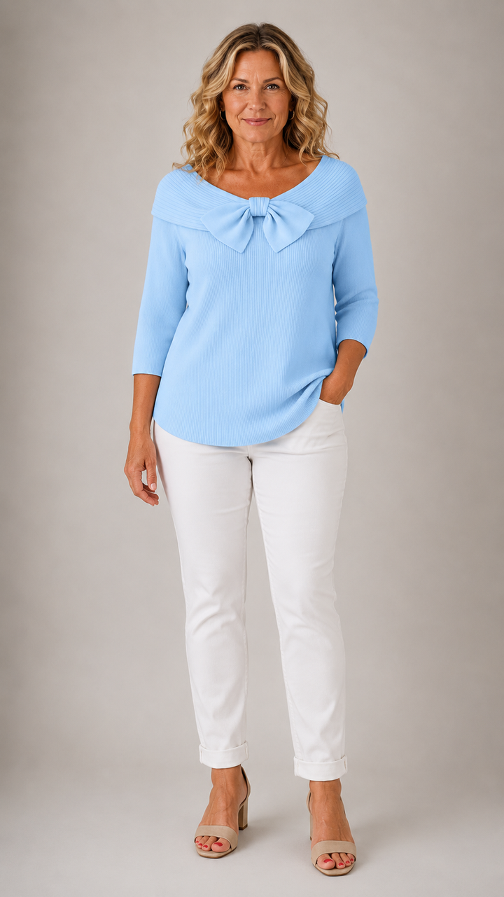 Women’s Elegant Bow Detail Knit Jumper