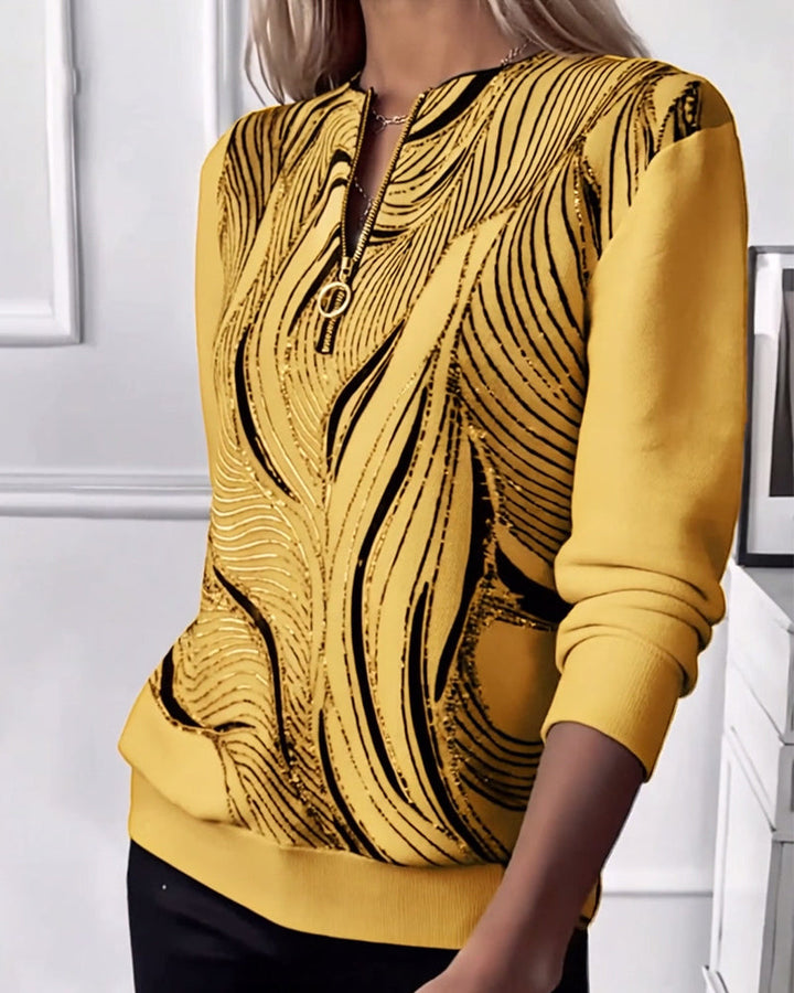 Alicia - Elegant Abstract Long Sleeve