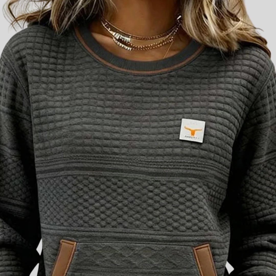 Women’s Colorblock Crew Neck Sweatshirt