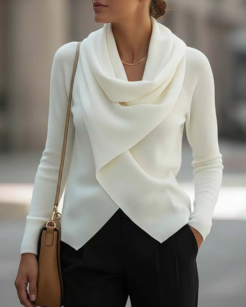 Herrera - Elegant Wrap Sweater