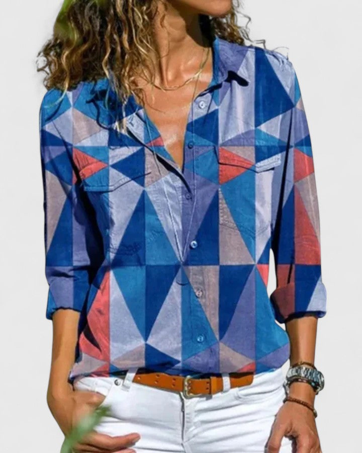 Nadienne | Elegant 3D Printed Blouse
