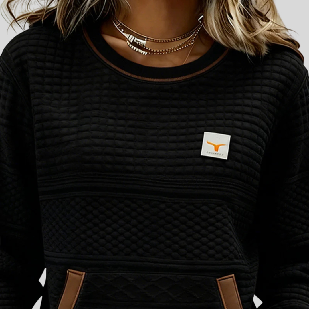 Women’s Colorblock Crew Neck Sweatshirt