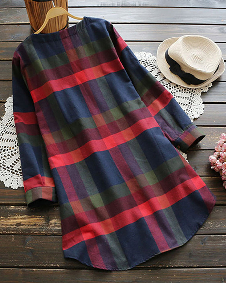 Solara - Plaid Comfort Dress