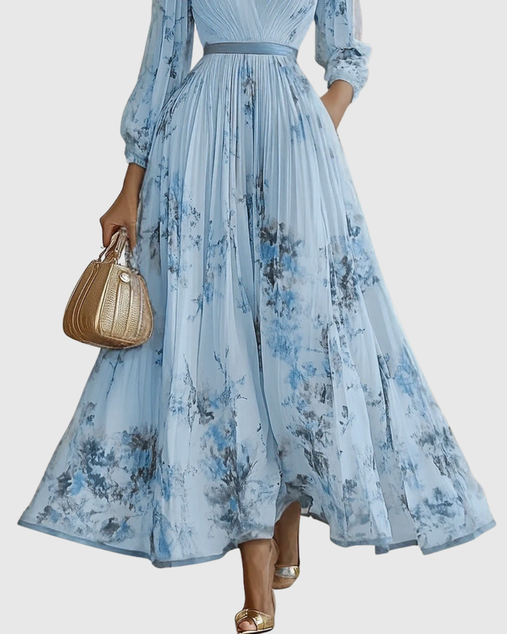Suzanna - Pleated Elegance Dress