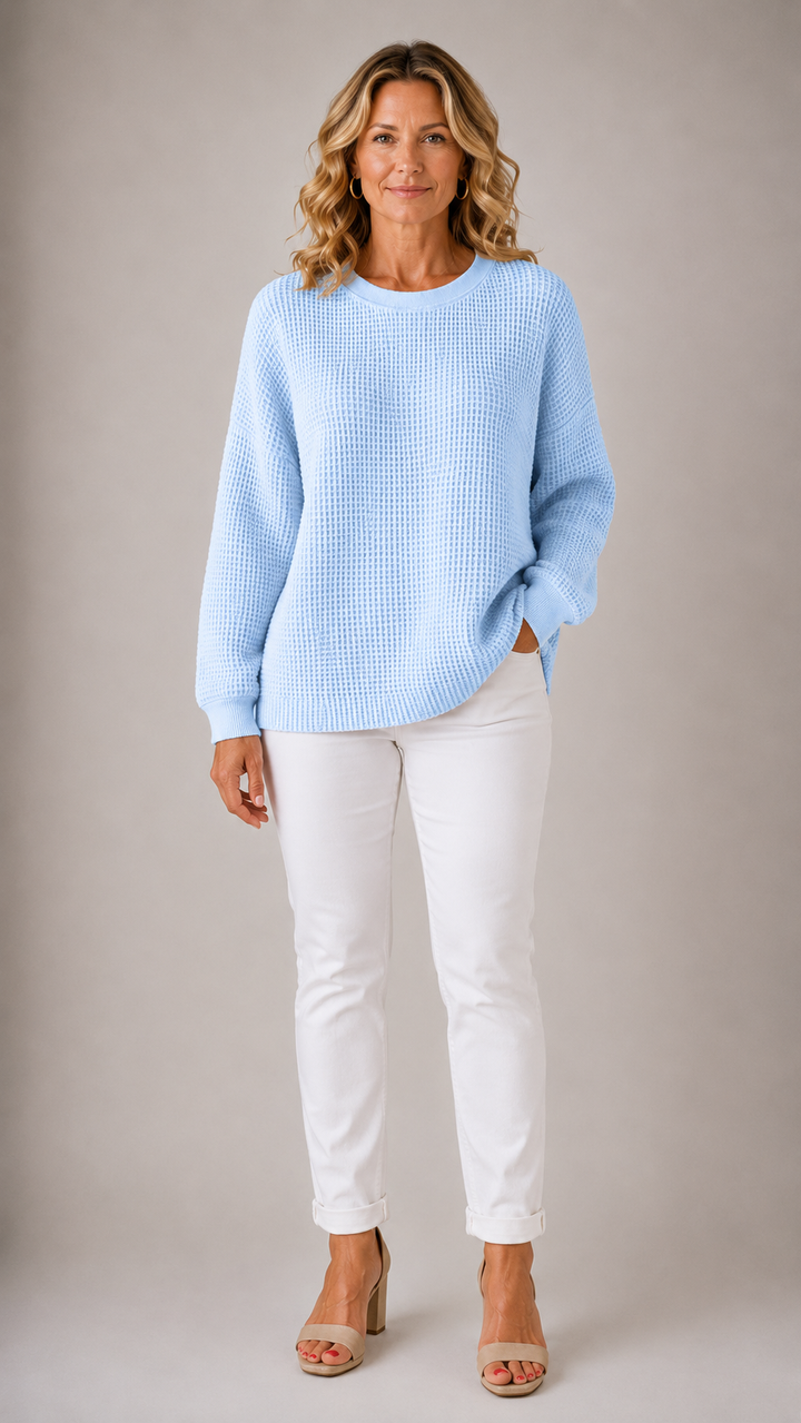Women’s Cozy Waffle Knit Jumper