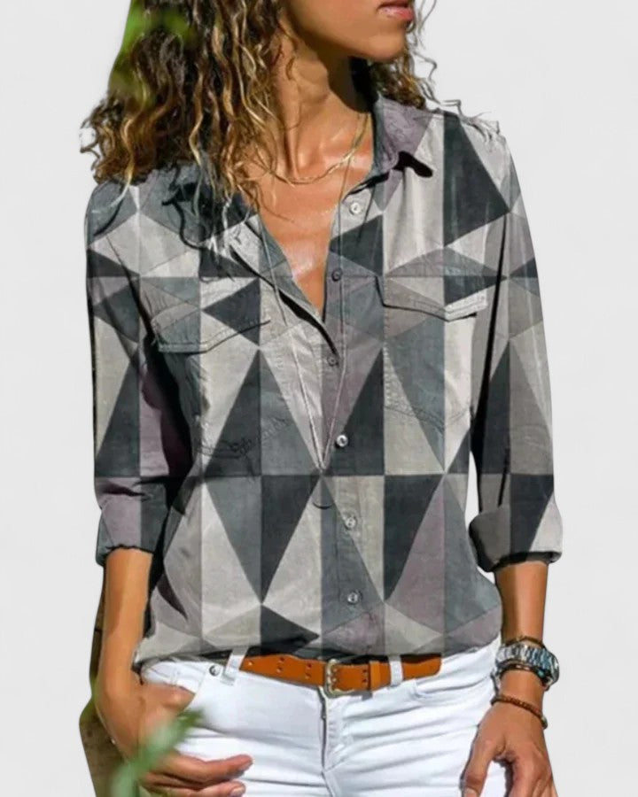 Nadienne | Elegant 3D Printed Blouse