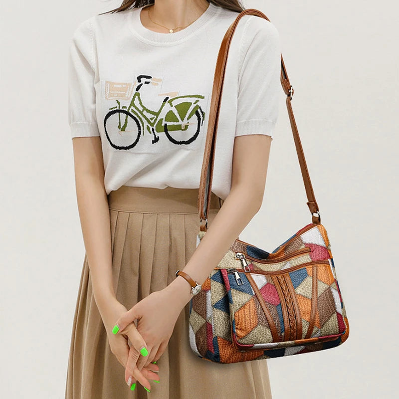 Maribel - Patchwork Shoulder Bag