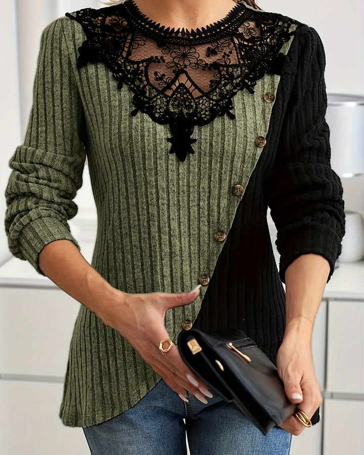 Mandy - Classic Contrast Long Sleeve