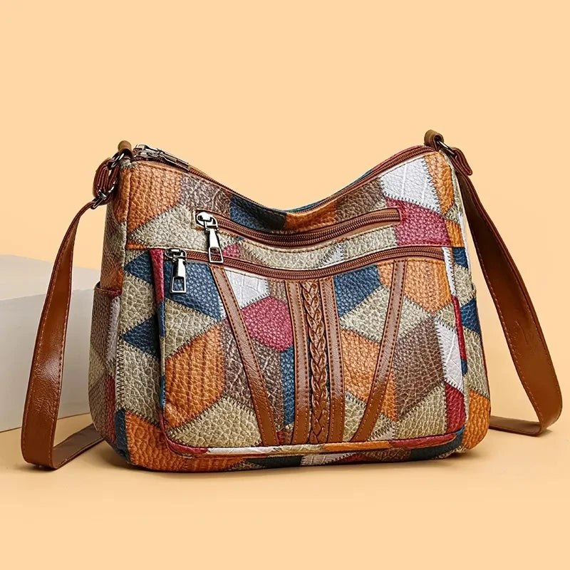 Maribel - Patchwork Shoulder Bag