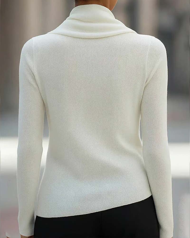 Herrera - Elegant Wrap Sweater