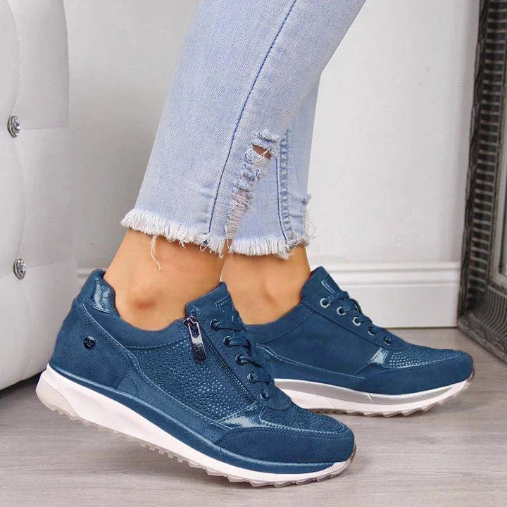 Women’s Zip-Up Orthopedic Walking Sneakers