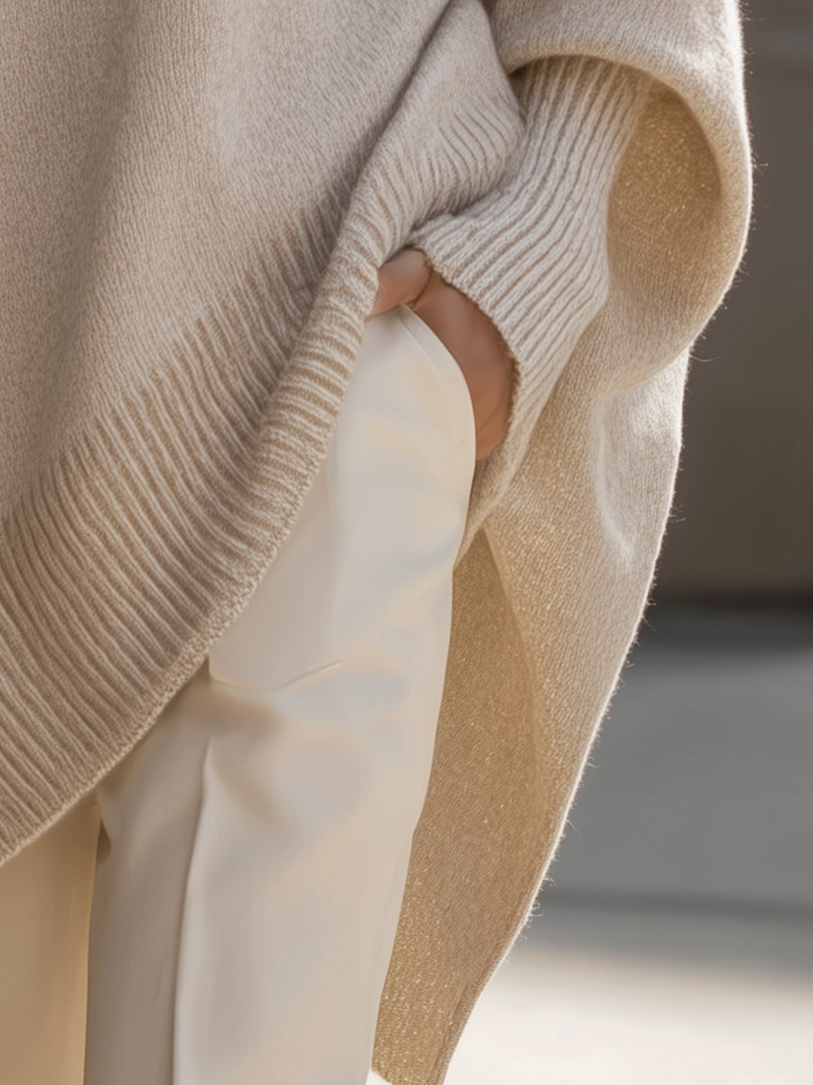Women’s Asymmetrical Cozy Oversized Sweater