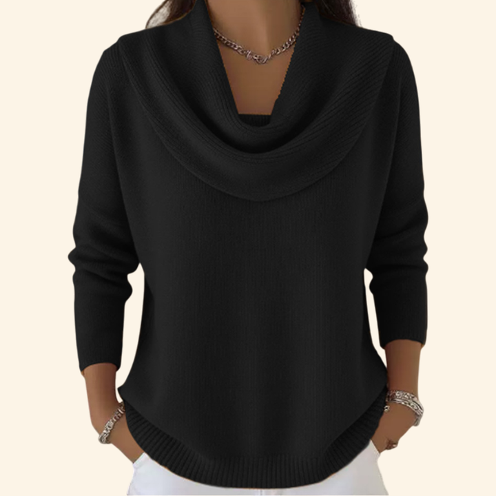 Rosella - Draped Collar Sweater