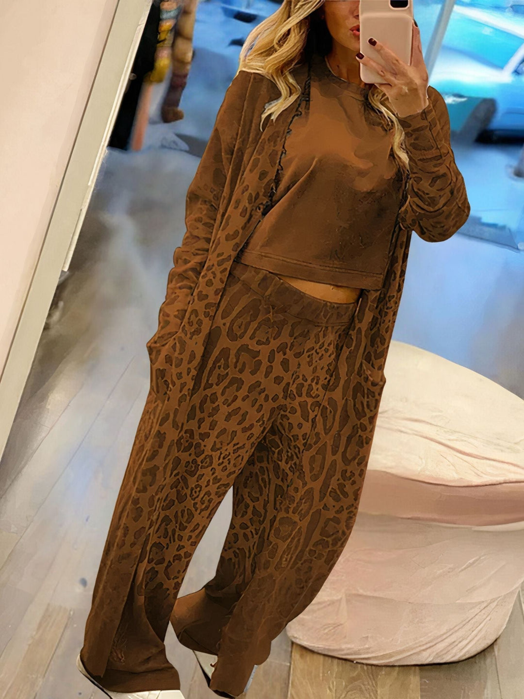 Raya - Leopard Lounge Set