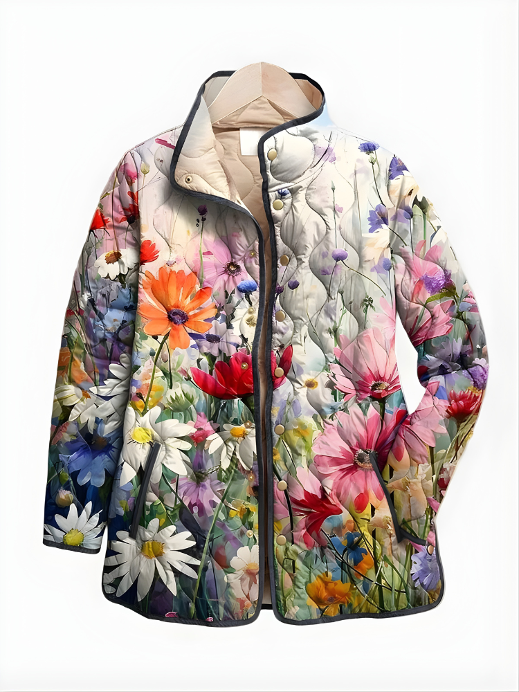 Women’s Vintage Floral Quilted Jacket