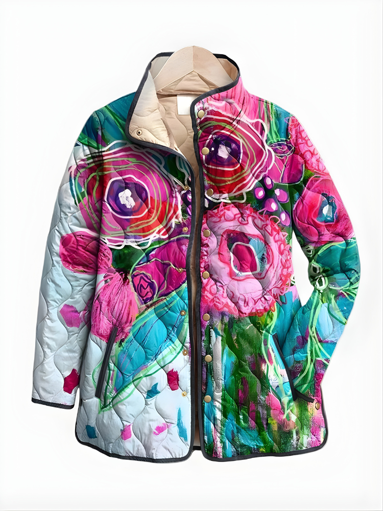 Women’s Vintage Floral Quilted Jacket