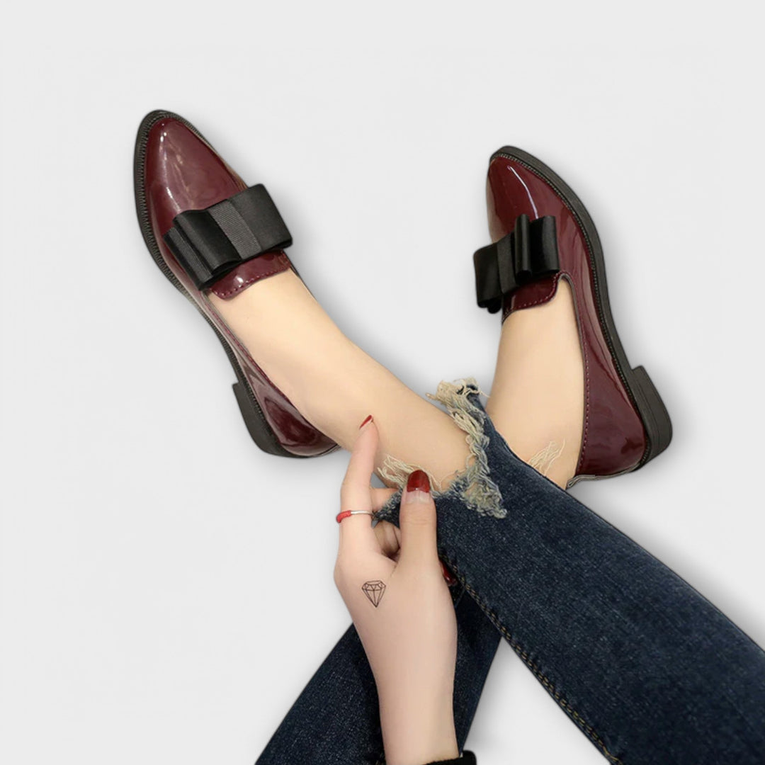 Velissa - Elegant Bow Loafers