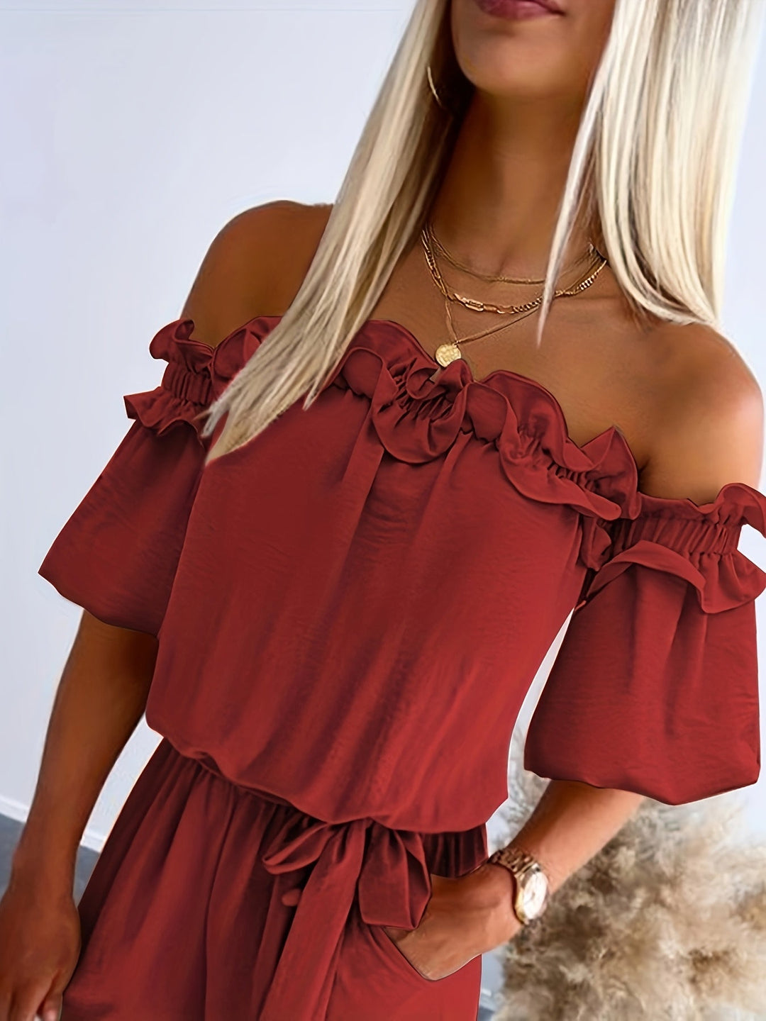 Liana - Chic Off-Shoulder Jumpsuit