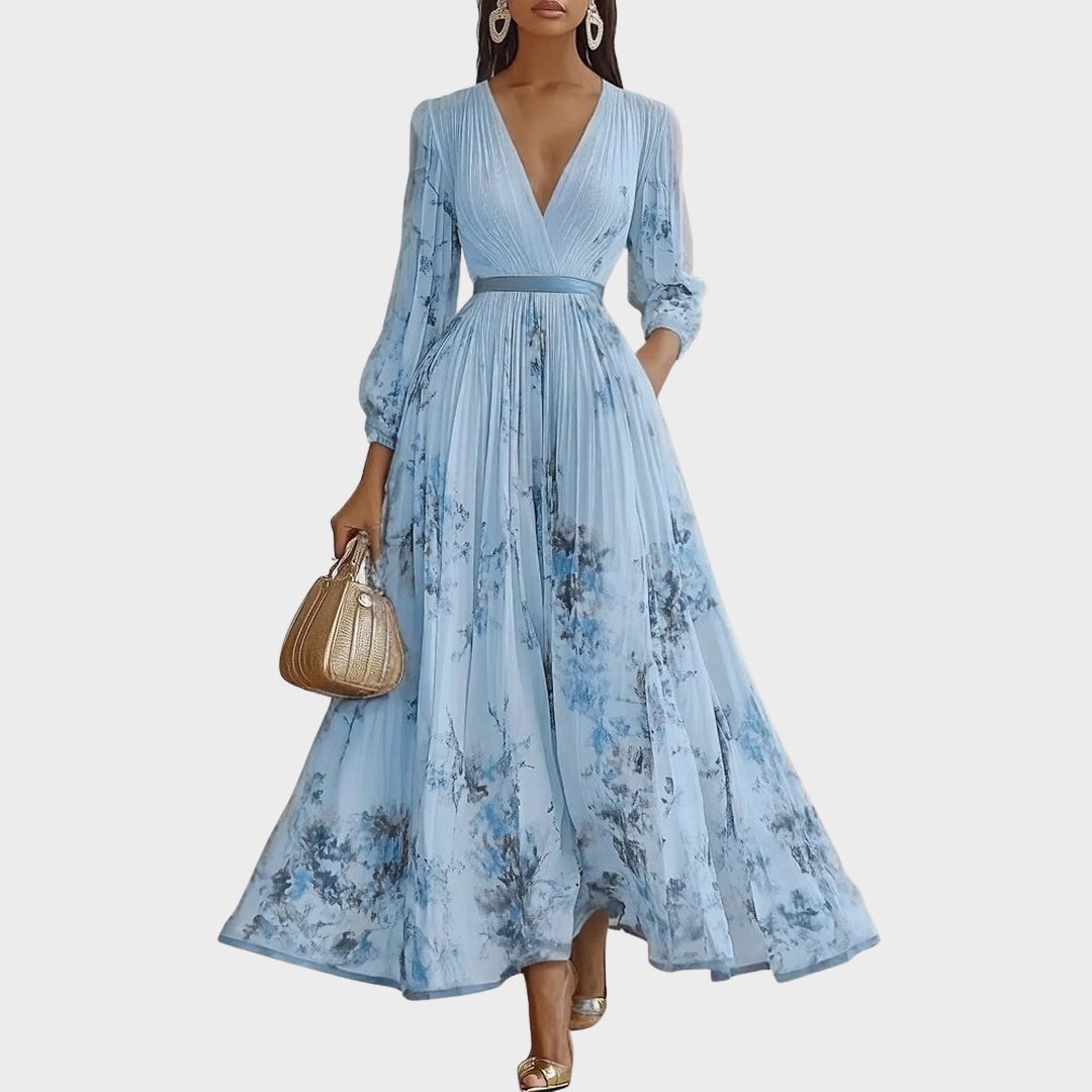 Suzanna - Pleated Elegance Dress