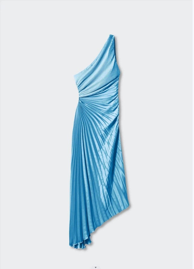 Zerina - Pleated Elegance Dress