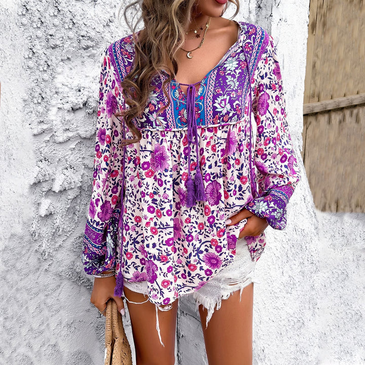 Fiorina - Floral Boho Top