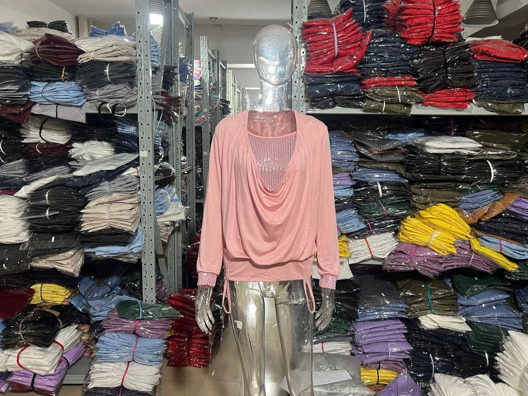 Noellia - Flowy Drape Long Sleeve