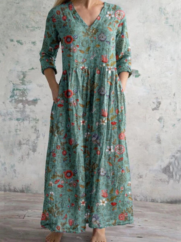Loretta - Vintage Printed Dress